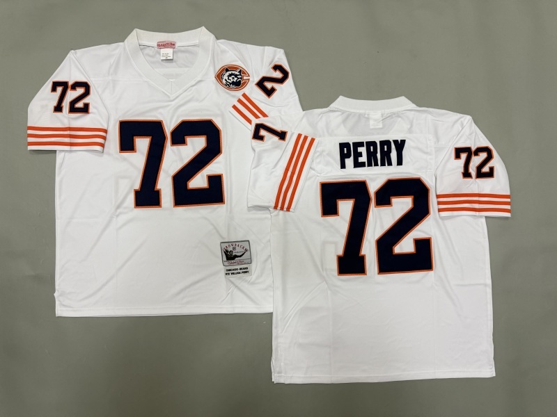 Men 2025 Nike Chicago Bears #72 Perry White Throwback Limited NFL Jersey style 001->chicago bears->NFL Jersey
